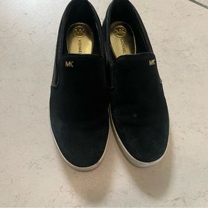 MICHAEL KORS suede slip on sneakers